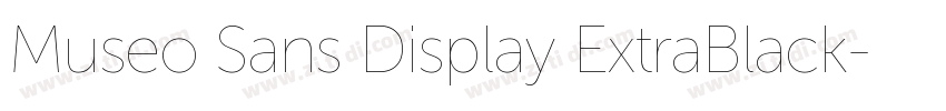 Museo Sans Display ExtraBlack字体转换